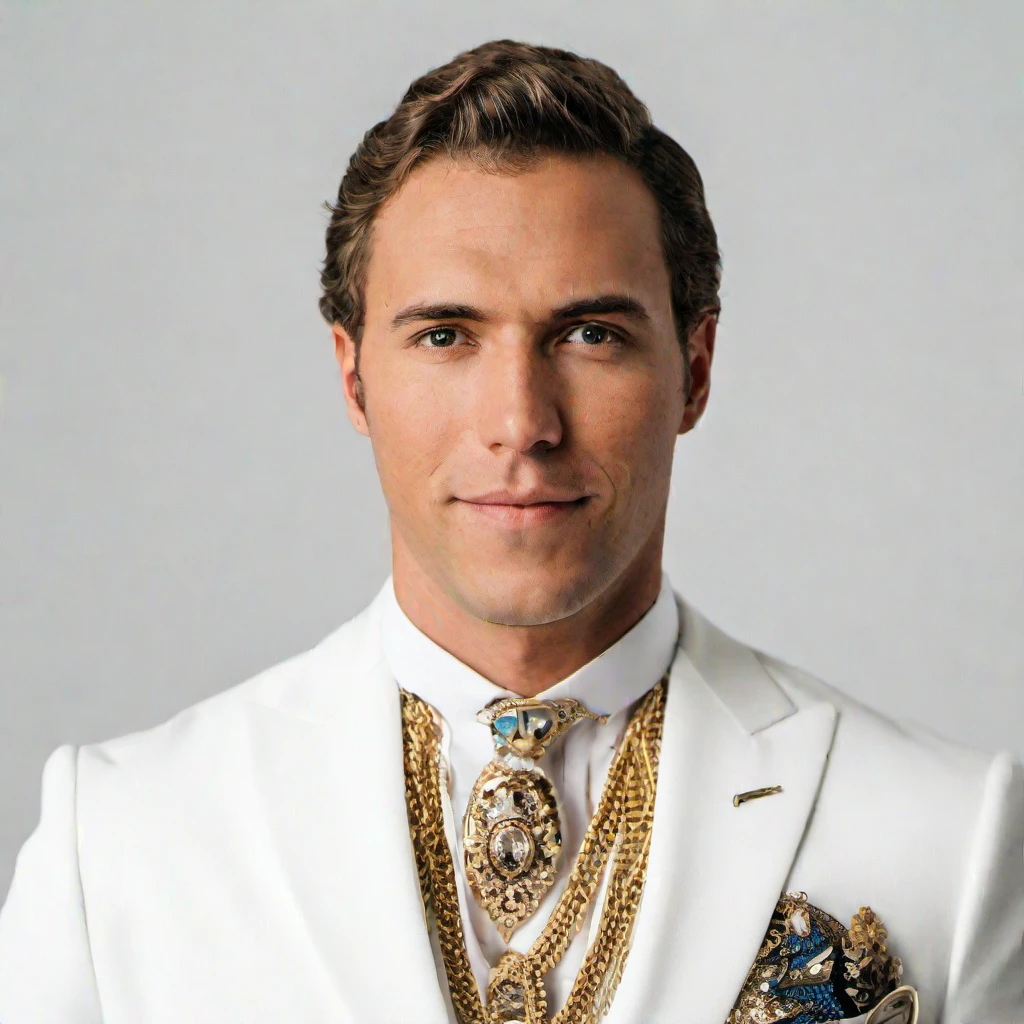 portrait photo of (ohwx man:1.1) wearing an expensive White suit, white background, fit