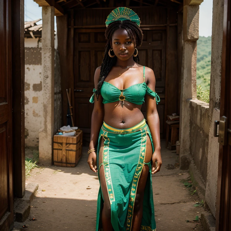 Beautiful woman, 18 years, Sierra leone, Mende ethnicity , cultural costumes