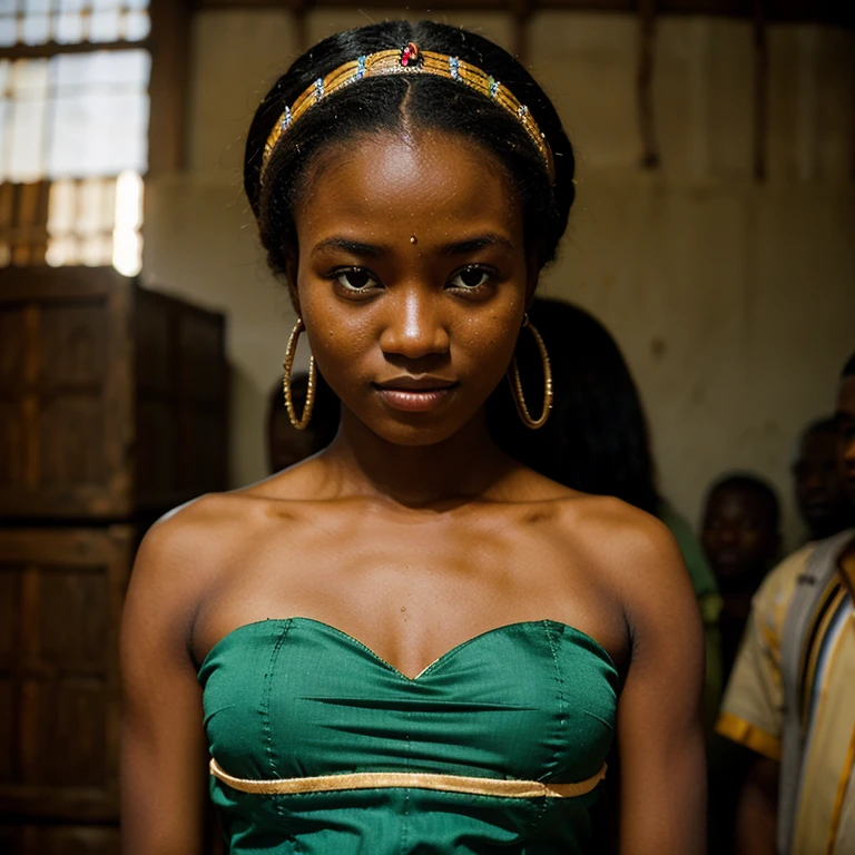 Beautiful woman, 18 years, Sierra leone, Mende ethnicity , cultural costumes