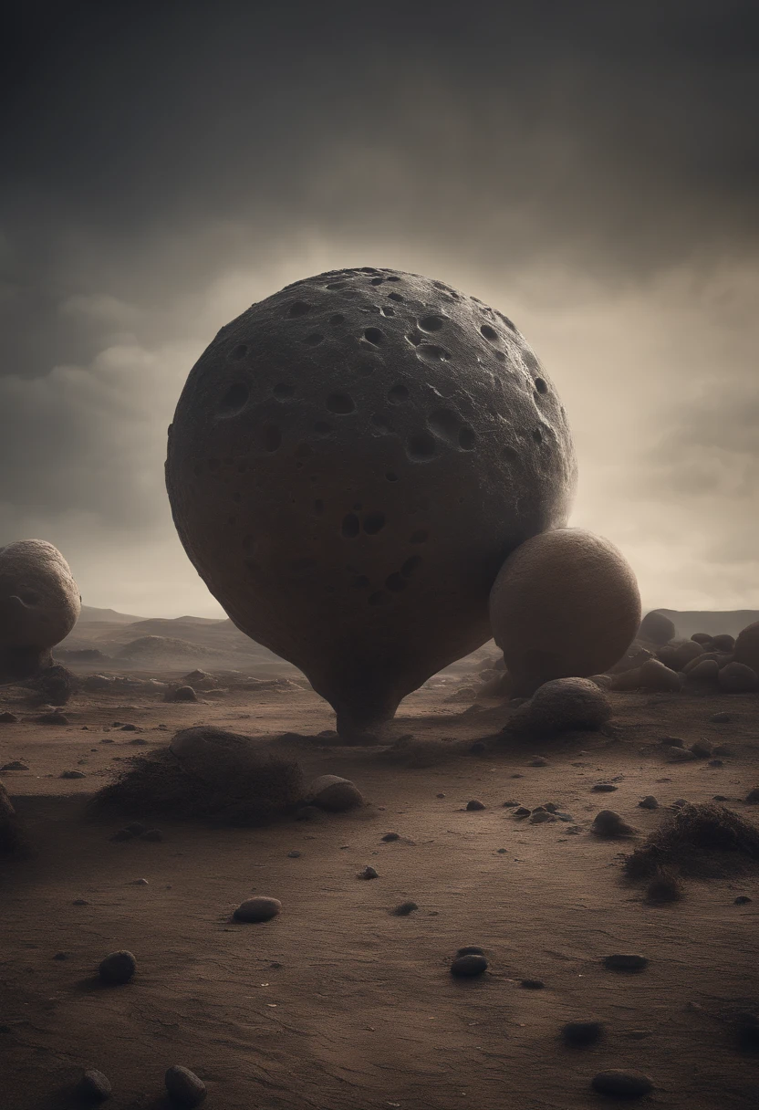 asteroide con bacteria gigante choca contra el planeta tierra