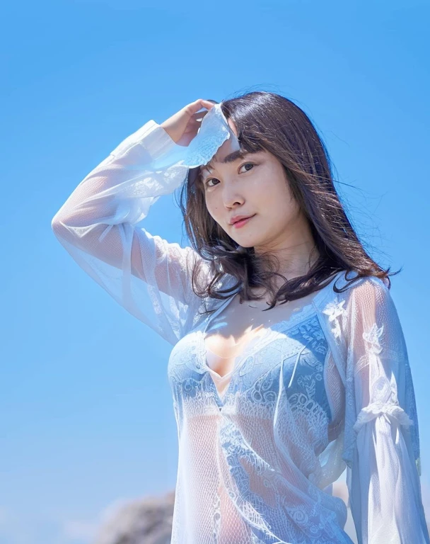 Change to bare、Beautiful Skin、Smooth Skin、Beautiful nippleatch skin tone、(Remove clothes)、see-through bra