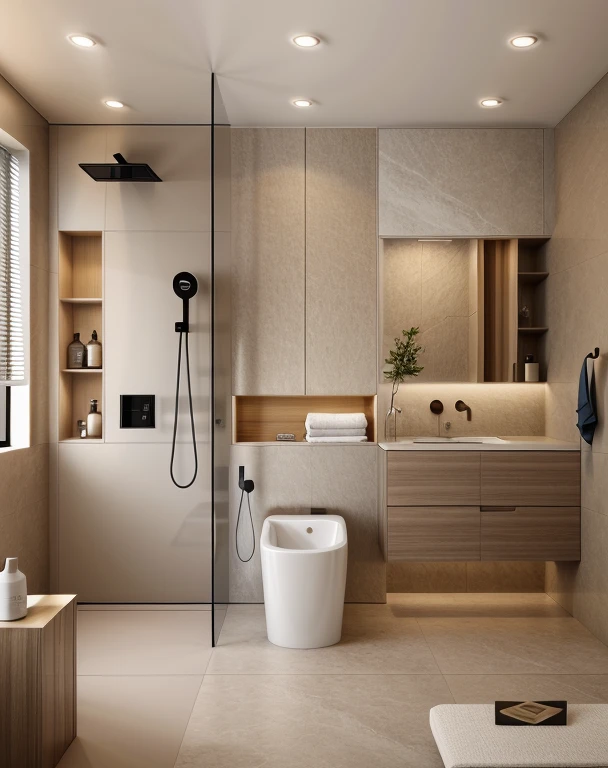 (masterpiece, best quality:1.2), KTH Rest room - Morden Luxury, Morden Luxury Rest room, 