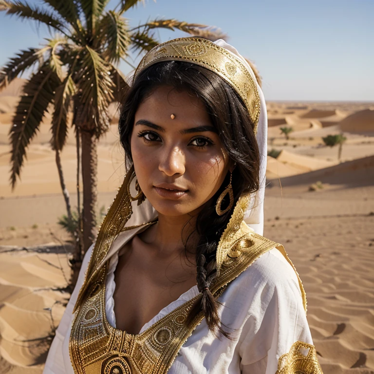 Beautiful woman,  21 years old , Western Saara 🇪🇭,  Sahrawis ethnicity, cultural costumes of desert