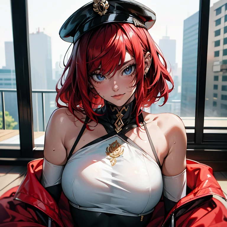 mami, MILF, Mature female, punk, rua, peituda, peitos enormes, Seios enormes, sweating, red hair, Cabelos Longos, hentai, High detail, symmetric, alta qualidade, natural lighting, textura da pele, Absurdo, high resolution, ultrasharp, 8k, master part, extreme attention to detail, rosto perfeito,Realistic, (master part, qualidade superior, best quality, Arte Oficial,) Very detailed, Mais Detalhado, (1mulher:1.3)