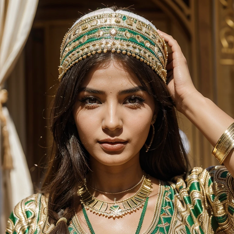 Beautiful woman, 24 years old, Algeria 🇩🇿 , Berber ethnicity, cultural costumes 