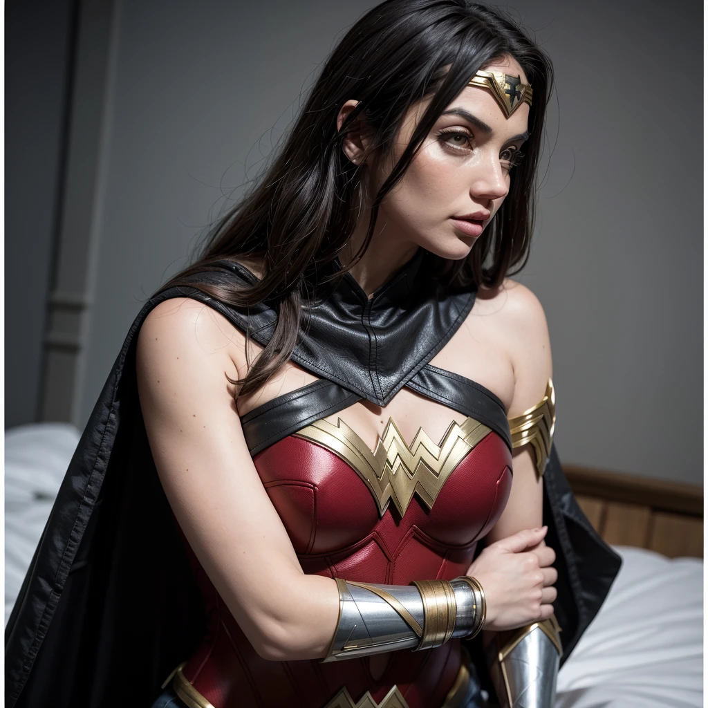 ((masterpiece), (solo character), (photorealistic:1.4), ),(best quality), (epiCRealLife), (g4lg), (g4lg large breasts), (g4lg show cleavages), (Gal Godot in wonder woman costume), (lora:epiCFlashPhoto),(flashphoto), (flash photography) (look at viewers), (sunset), (photoshoot), (wonder woman theme),, (g4lg in different sitting poses), (different angle camera shots)