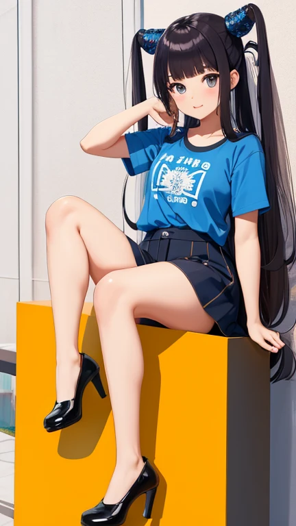 (mejor calidad), 1 chica, ultra detallado, ILLUSTRATION, yang guifei, aula, (maestro), blusa blanca, (falda de tubo), heeled shoes, de pie