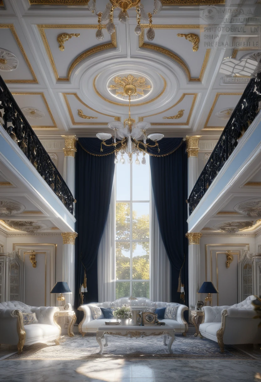 RAW photo, masterpiece, neo - classical style, rendered in lumion pro, classicism style, classicism artstyle, lumion render, rendered in lumion, interior visualization, neoclassical style, in style of classicism, white light sun, rendered in vray, rendered in v-ray, rendered in real engine 3d, (photorealistic:1.2), best quality, ultra high res, interior,(white wall:1.5), (detail gate black:1.4), (photorealistic:1.5), best quality, ultra high res, ((( interior: 1.3))),(white wall:1.2), (detailed reliefs:1.2), (the main side has three-step stairs), (the right side has three-step stairs) ,glass windows,,trees, blue sky,in the style of realistic hyper-detailed rendering, luxury neoclassical villa, in the style of neoclassical scene, glass windows, (white navy roof:1.2), best quality, (straight strokedetail:1.1) roof top, (Intricate lines:1.5), ((Photorealism:1.5)),(((hyper detail:1.5))), archdaily, award winning design, (dynamic light:1.3), (night light:1.2), (perfect light:1.3), (shimering light :1.4), refection glass windows, (curved line architecture arch:1.2), trees, beautiful sky, photorealistic, FKAA, TXAA, RTX, SSAO, Post Processing, Post-Production, CGI, VFX, SFX, Full color,((Unreal Engine 5)), Canon EOS R5 Camera + Lens RF 45MP full-frame CMOS sensor, HDR, Realistic,8k,((Unreal Engine 5)), Cinematic intricate detail, extreme detail, science, hyper-detail, FKAA, super detail, super realistic, crazy detail, intricate detail, nice color grading, reflected light on glass, eye-catching wall lights, unreal engine 5, octane render, cinematic, trending on artstation, High-fidelity, Viwvid, Crisp, Sharp, Bright, Stunning, ((Lifelike)), Natural, ((Eye-catching)), Illuminating, Flawless, High-quality,Sharp edge rendering, medium soft lighting, photographic render, detailed archviz