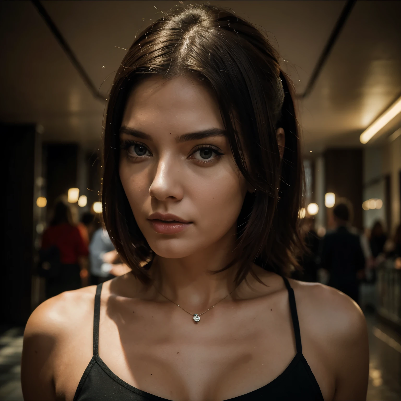 Woman and a monster hyper-realistic 32k photo master piece hyper-realistic woman 32k photo master piece monster. 