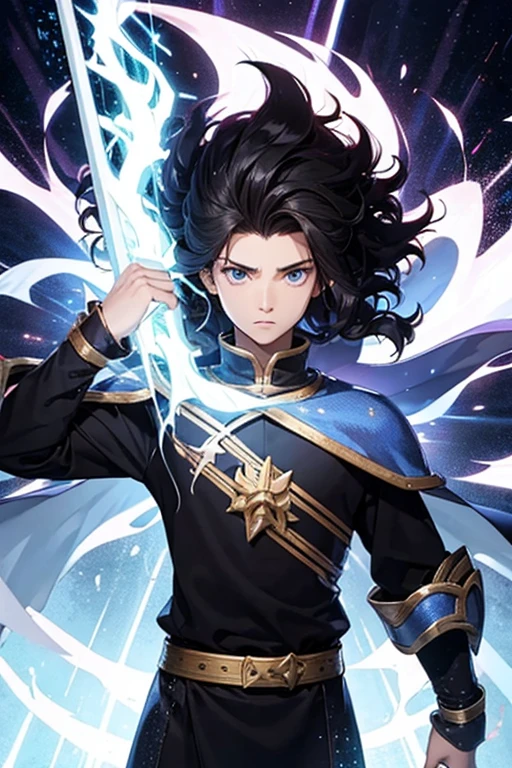 Teen,14 year,big hair,void-slayer cleric,male gender,power of thunder