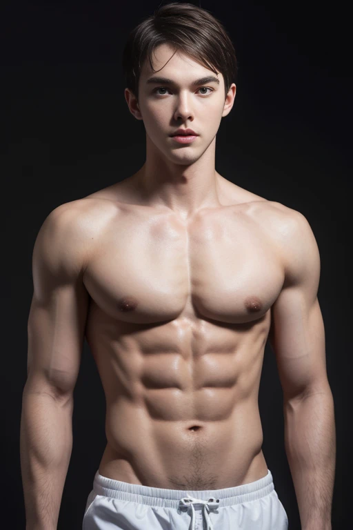 Nicholas Hoult,, shirtless :: nude naked perfect detailed penis and scrotum, ripped abs toned body , serene, Full Body Shoot, :manly, look at camera, (eyes contact), manliness posture, manly deportment, virtuous, masculinity, manliness, ultra detailed facial parts, ultra detailed neck, Manly,studio background, happy expression, professional photograph, soft focus, (8k, RAW photo, best quality, masterpiece:1.2), ultra detailed, ultra high res, perfect anatomy, extremely detailed body parts, very symmetric body, asian, 18 years old, shirtless :: high detail, detailed face, detailed eyes, proportional eyes, ultra detailed mouth, Leaky abs :: ultra detailed, thin, narrow waist, realistic, human skin, extremely detailed fingers, handsome chad chin, shirtless, handsome, masculine, human skin, Handsome, Attractive, high detail RAW color photo, depth of field, photograph from front, perfect composition, ultra detailed hands, ultra detailed fingers