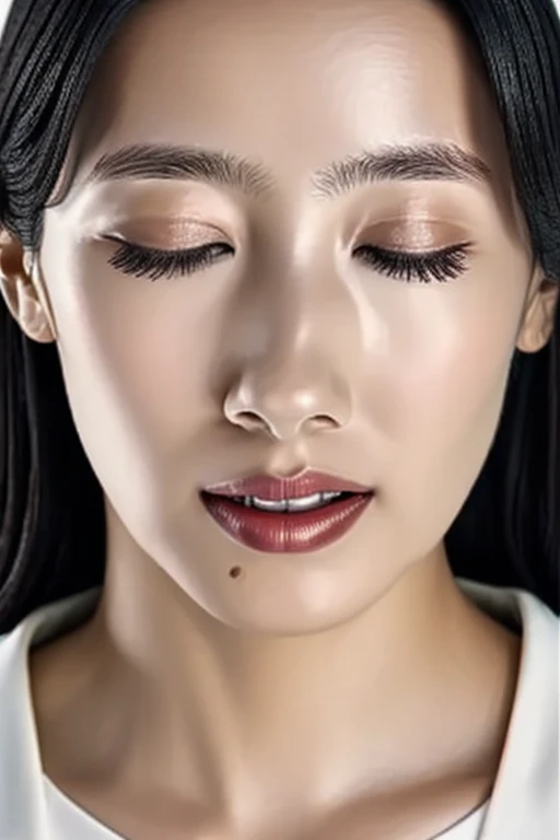 Tabletop,,Award-winning photo, Very detailed, Edge Orgasm,Face Focus, Face close-up、(Woman with open mouth and closed eyes ), 18-year-old、Black-haired、 News anchor、Shiny skin、Inside the car、Face close-up,From below、Realistic nostrils、Browsing Caution,Shortcuts、