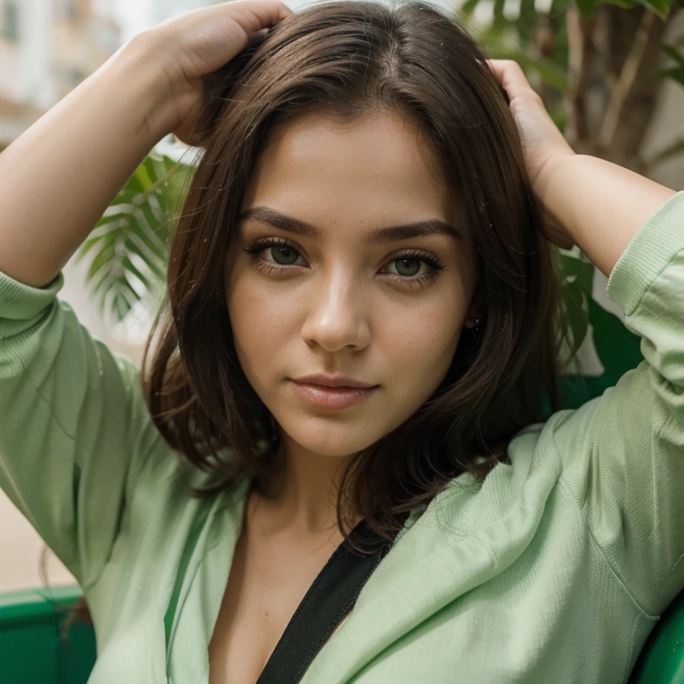 Quero 15 imagens de uma mulher loira dos olhos verdes