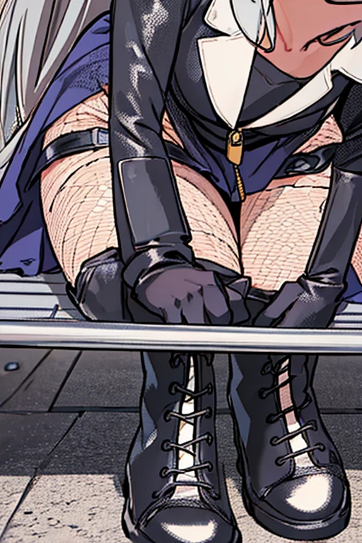 (((full body photo))), (1 girl, full body photo, dress, long hair, purple hair, purple eyes, fishnet socks,  mask, long white elbow gloves, looking at viewer, warm smile, IvFE, ( best quality, 4k, 8k, high resolution, masterpiece), ultra-detailed, (realistic, photorealistic, photorealistic), colorful, vibrant colors, soft lighting, ethereal, elegant, graceful)
