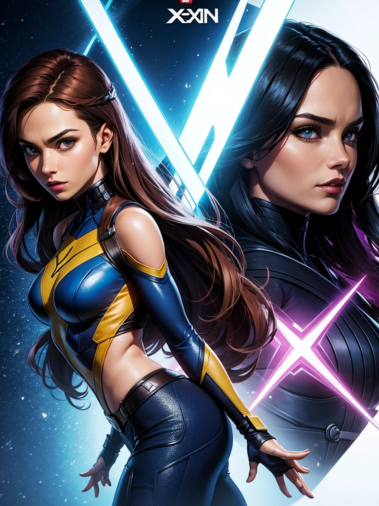 X-Men's Psylocke is ready for battle, dynamic possession, adaga psyquica, sexy, sensual, Possession of share.