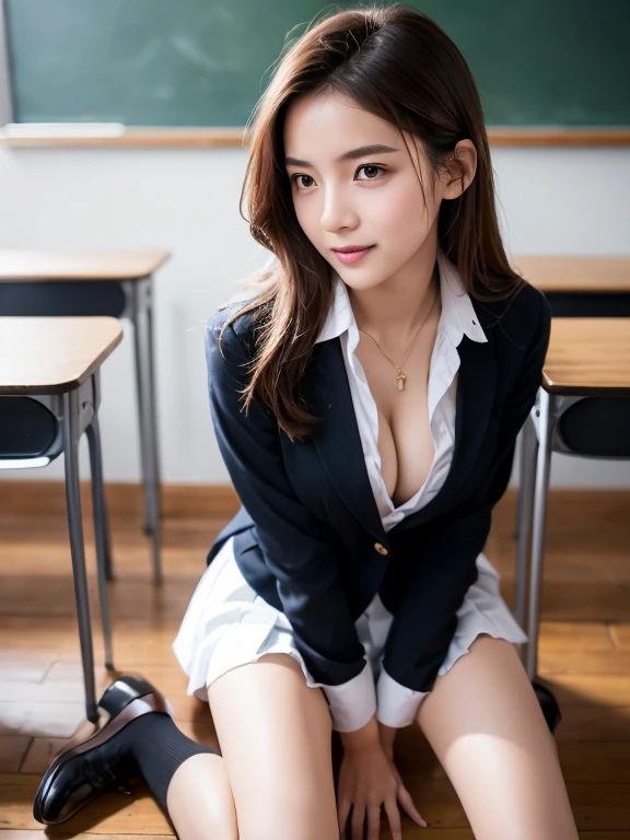 (View Viewer:1.3), (masterpiece:1.3)、Very fine finish、(High resolution、8k:1.3)、(highest quality)、(Ultra-realistic as a photo:1.3)、Correct limbs、Anatomically correct, The face is in focus、Face close-up:1.1、 超High resolutionの顔、The face is in focus、Ultra high definition and beautiful eyes、Concentrated eyes、Eyes are symmetrical:1.3、High quality and beautiful skin、Firm Skin、Ultra HD Hair Texture、Japanese 、、とてもcute, French Twist, (High School Uniform:1.3), classroom, Sitting on the floor、Cleavage, (Embarrassing:1.3), (blush:1.3), (Strange facial expression:1.3), Mr..々Shooting angle:1.3, View Viewer, Browsing Caution, Pink Hair,Realistic, photo-Realistic:1.37),(8k, RAW Photos, highest quality, masterpiece:1.2), cute, Dayu Seren, Very delicate and beautiful girl,Very detailed, , Genuine, incredibly Absurd, Abstraction, very elaborate body, Sexy smile, young,20-year-old, Heart-shaped pupils,Pink Hair, Two-tone hair, Beautiful fine hair, Exquisite and beautiful face,Clear Eyes, Soft lips, Absurd, Very CGI-like,Huge breasts,(Exposing the breasts:1.37),Accentuate your breasts,nude, (stick out butt:1.3), (show your butt hole:1), crawling position on their hands and knees,