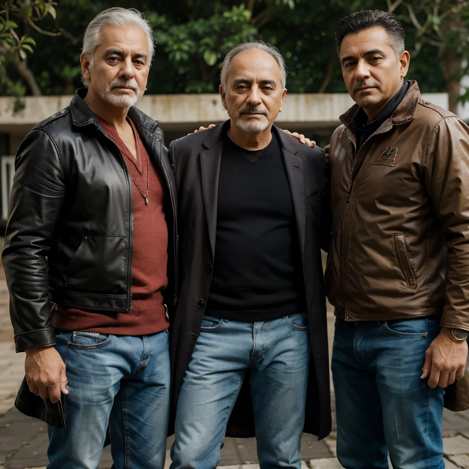3 caballero en la edad media arrodillados
