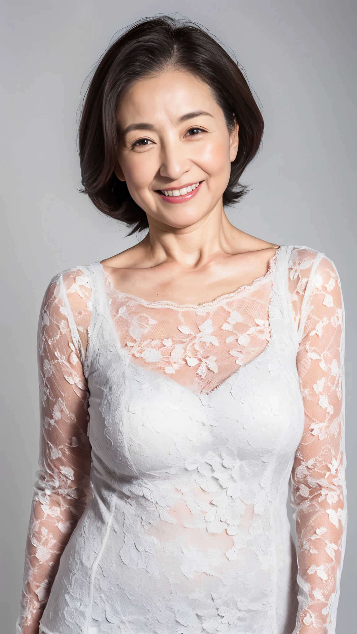 Auntie, ((Fractal Art)), (((masterpiece))), 8k, Clear images, (((alone))), (((Asian Beauty))), Pure white background, Gray Hair, Lower your arms, Refreshing early summer outfit, gravure, Alluring, ((Elderly mature woman with an old face)), Depict lips accurately,Red lips, Flashy makeup, (((alone))), (((Perfect Anatomy))), Elderly, Pure white background, gravure, Upright posture, smile, ((Obscene)), From the chest up, highest quality, Very detailed, Realistic, Very detailed細なスキン, (Mature Woman), (positive), 100 years old, Huge breasts, Mature politician, Glamour, sexy, Pure white skin, Comfortable clothing,