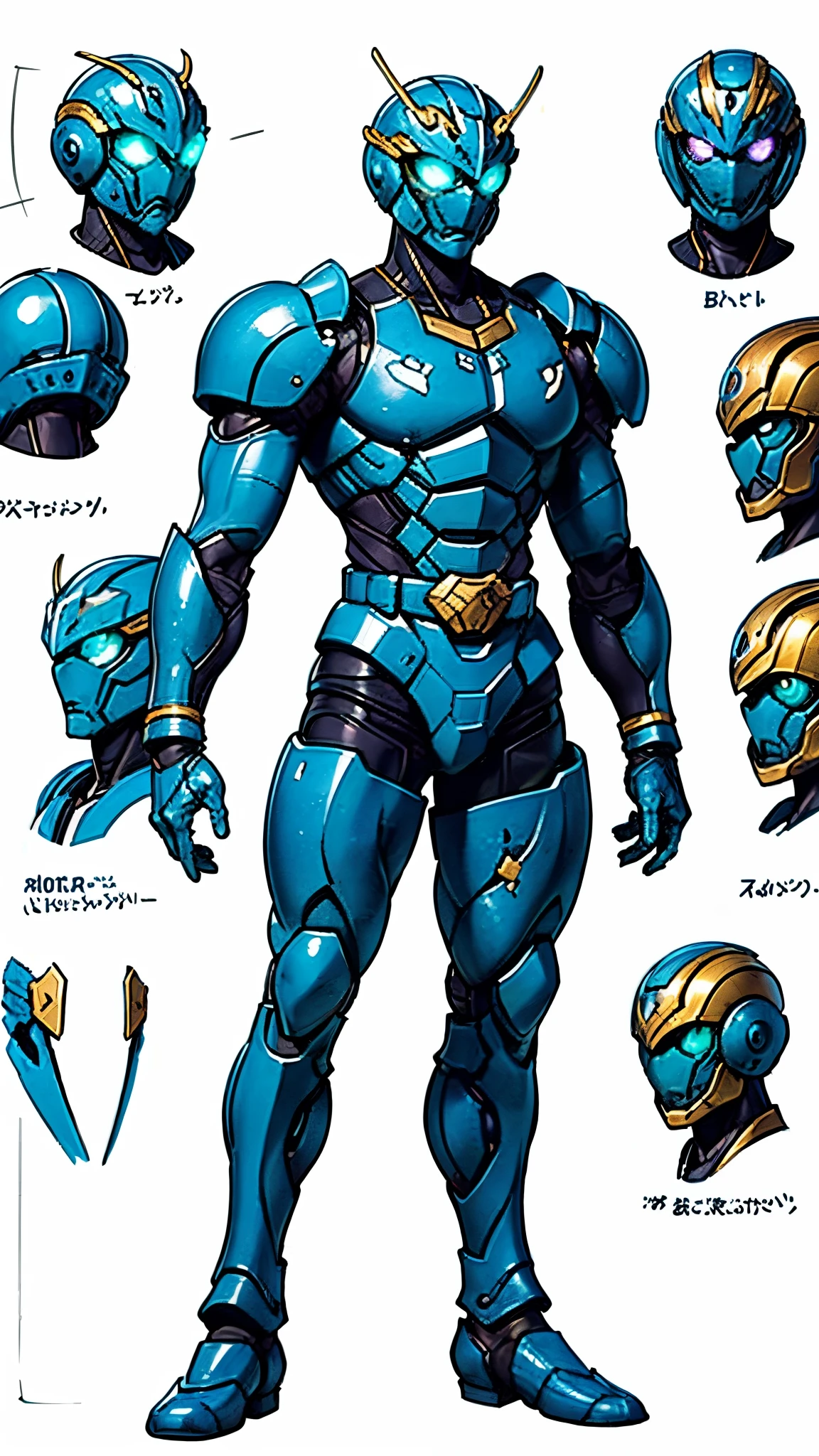 A man wearing a full-face helmet, a fantasy-style biotech armored combat suit, green eyes, (a composite layered chest armor), fully enclosed shoulder guards, matching arm and leg guards, the belt is adorned with cross, (the color scheme is primarily white with golden and blue accents), the design balances heavy with agility, a high-tech bio-mecha armor, (Armor Concept Inspired by Paladin, stand on the top of a skyscraper in a futuristic sci-fi city), this character embodies a finely crafted fantasy-surreal style armored hero in anime style, exquisite and mature manga art style, (battle damage, element, plasma, energy, the armor glows), ((male:1.5)), metallic, real texture material, dramatic, high definition, best quality, highres, ultra-detailed, ultra-fine painting, extremely delicate, professional, perfect body proportions, golden ratio, anatomically correct, symmetrical face, extremely detailed eyes and face, high quality eyes, creativity, RAW p