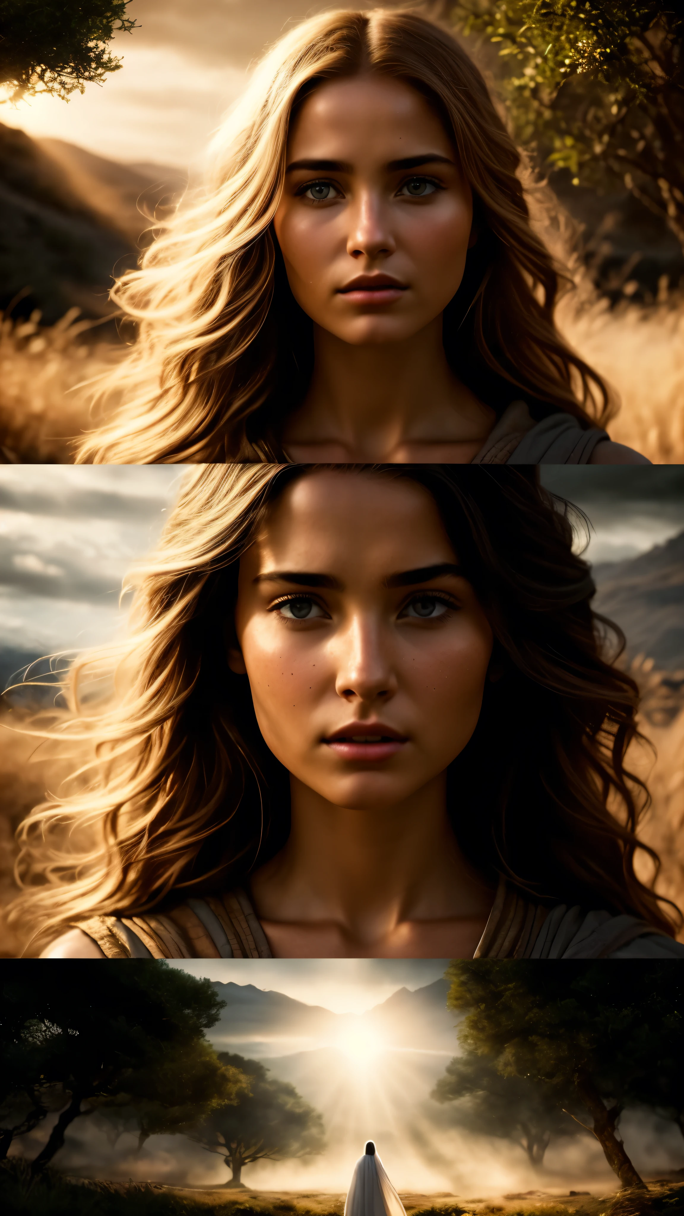In a breathtaking, highly-detailed cinematic production, the film presents the anticipated arrival of Jesus Christ. With awe-inspiring, ultra-high-definition images, the story unfolds on the big screen in a masterful portrayal of biblical events.
Each frame is meticulously crafted to capture the essence of the sacred narrative. The emotions, expressions, and facial details of the characters show an exquisite level of realism (1.4). The captivating lighting, enhanced by HDR technology, creates an ethereal and surreal atmosphere.
The film showcases diverse, rich settings, from the serene landscapes of the Middle East to bustling