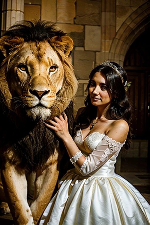 bride with lion