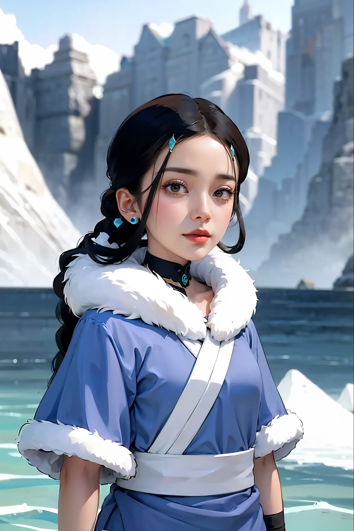 a close up of a 4 girls ,blonde hair , big booobs , shadowbringers cinematic, 4 k detail fantasy, a beautiful fantasy empress, game cg, xianxia fantasy, xianxia hero, 2. 5 d cgi anime fantasy artwork, cinematic goddess close shot, ruan jia and artgerm, wow 4 k detail fantasy, hyperdetailed fantasy character