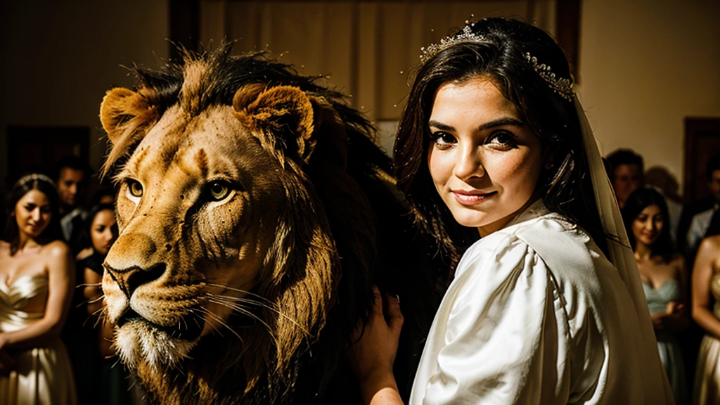 bride with lion