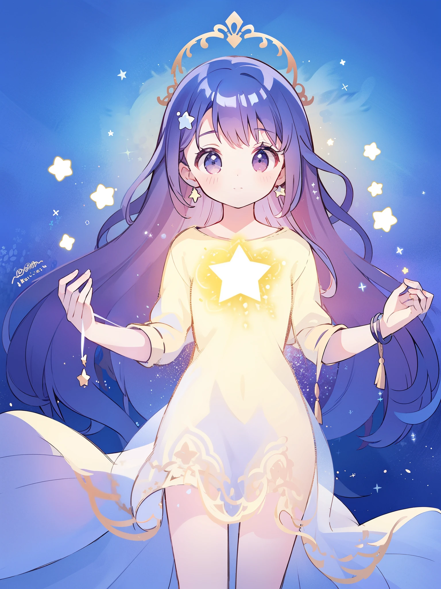 complex background, wishing star background, a woman wearing an ethereal mystical pink translucent dress that reflects the stars, perfume promo art, mystic, complex drawing, highly detailed, Covergirl brand, promo art, artistic rendition, ethereal, starry night, midjourney style