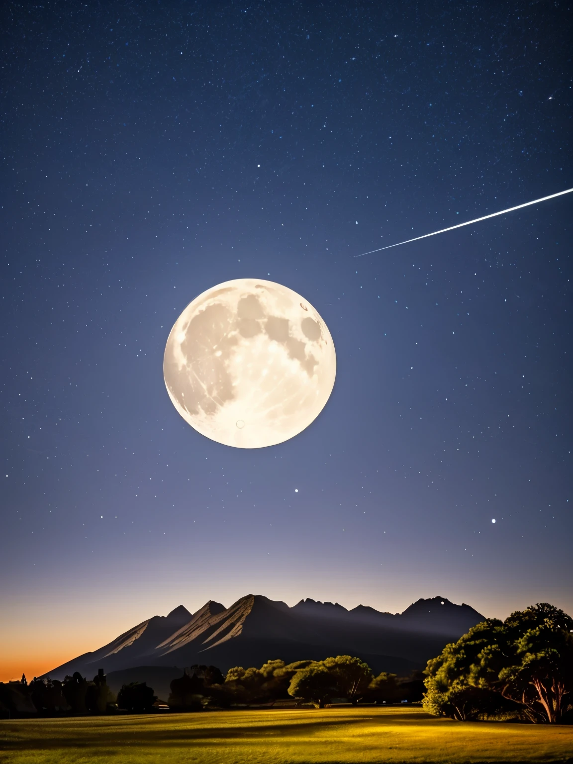 a crescent in the sky with clouds and a mountain in the background, moonlit night dreamy atmosphere, beautiful moonlight night, moonlit night sky, beautiful moonlight, moonlit backdrop, beautiful moon light, moonlit night, crescent moon in background, moonlit nightscape, night sky with moon, nighttime moonlit, moonlit sky, ✨🕌🌙