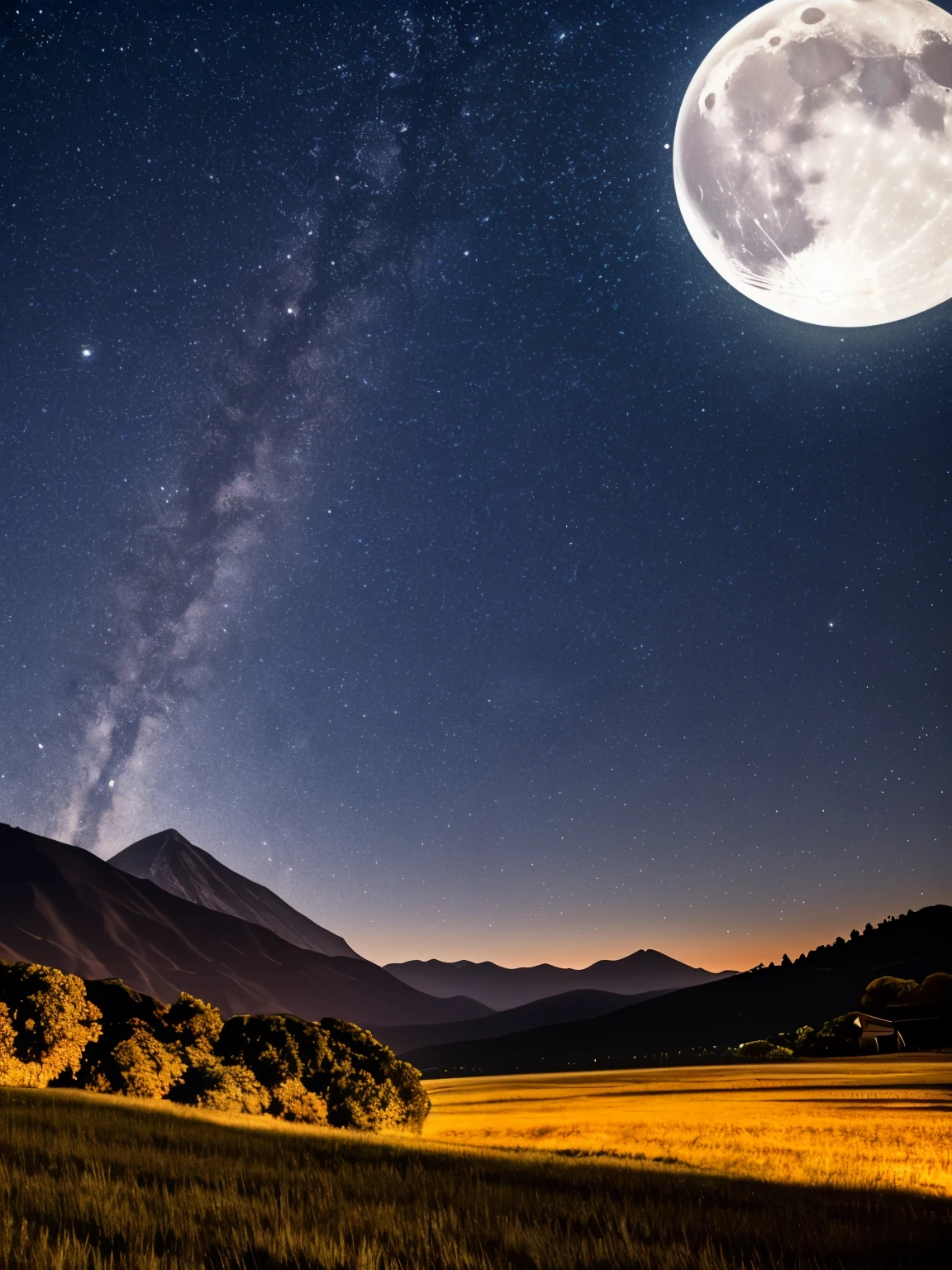 a crescent in the sky with clouds and a mountain in the background, moonlit night dreamy atmosphere, beautiful moonlight night, moonlit night sky, beautiful moonlight, moonlit backdrop, beautiful moon light, moonlit night, crescent moon in background, moonlit nightscape, night sky with moon, nighttime moonlit, moonlit sky, ✨🕌🌙