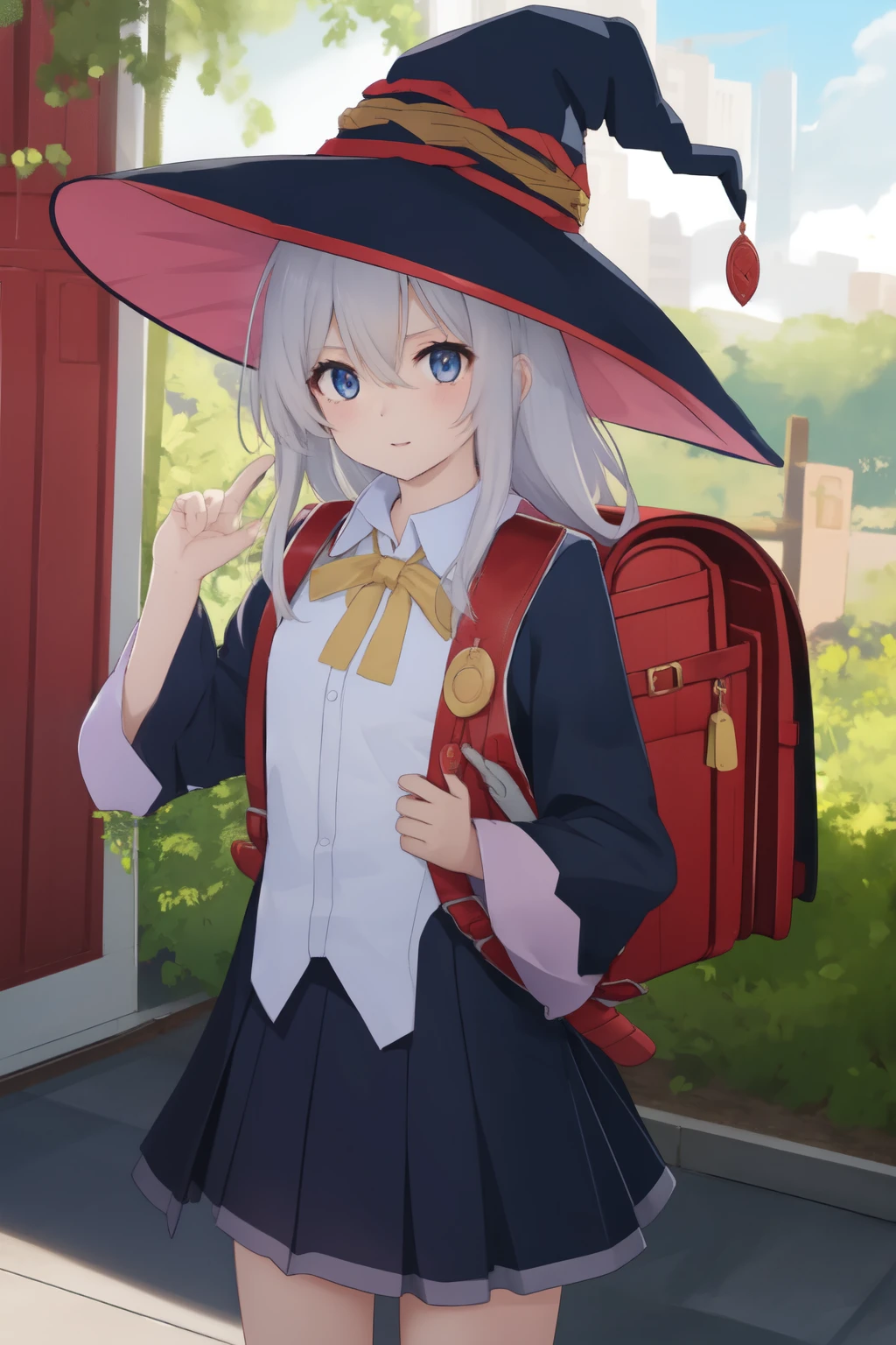 Anime Girl In A Witch Hat And A School Uniform SeaArt AI Anime Girl In A Witch Hat And A School Uniform SeaArt AI