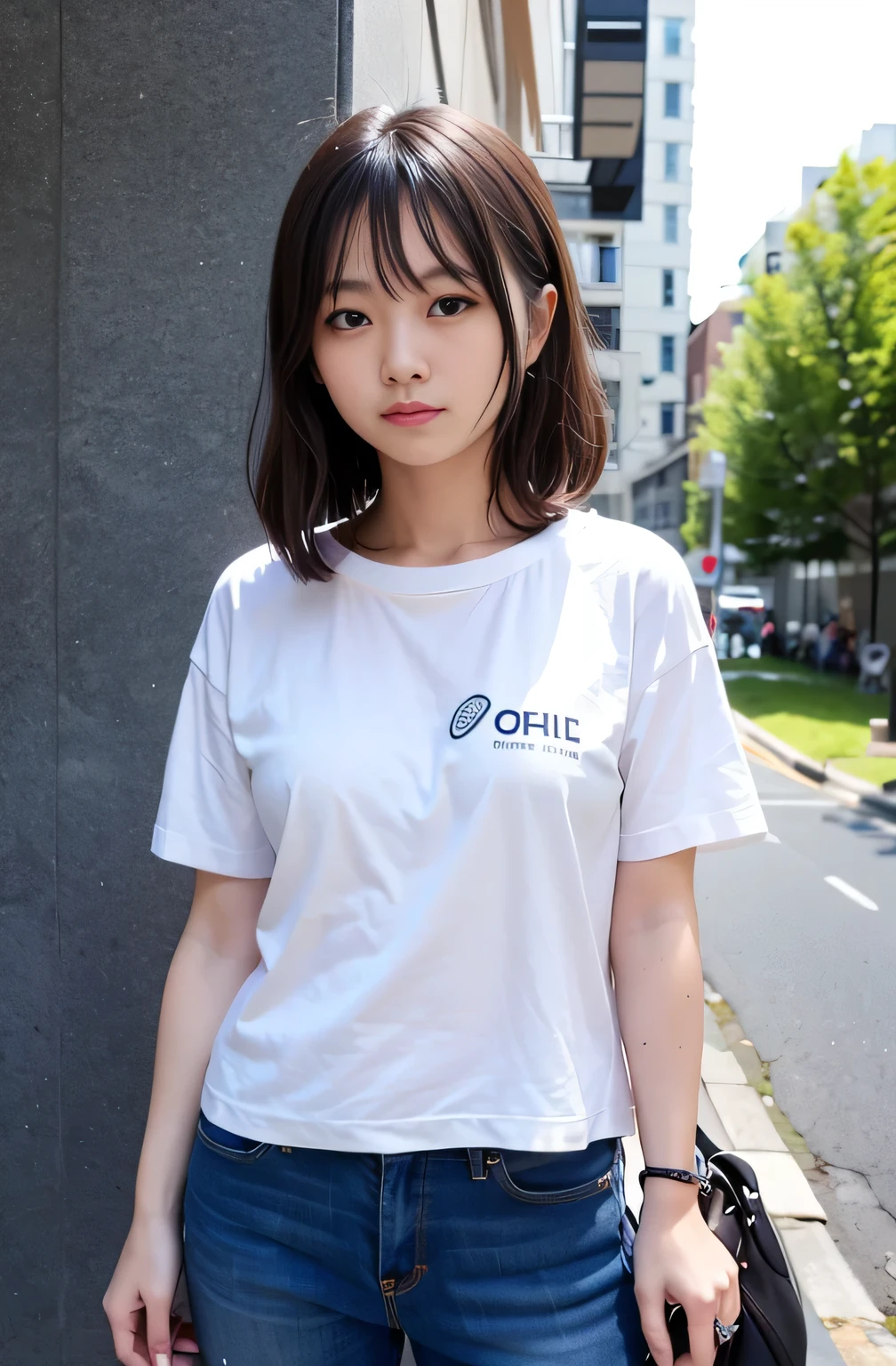1 girl、Age 25、It's Tokyo Street、Late at night、Cityscape、City lights、165cm、Thighs Thighs Thighs Thighs、Beautiful feet、Black Dress、Black Bag、Rage、Glare、Cold look、Disgust、Calls、Telephone、SmartTelephone、SmartTelephones(8k、Raw photo、highest quality、masterpiece:1.2)、(Realistic、Photorealistic:1.37)、Short hair with bangs