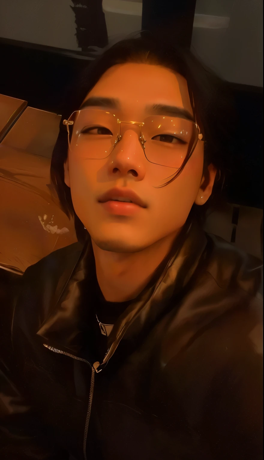 Jay jihyeong, idol, cabelos pretos e lisos longo