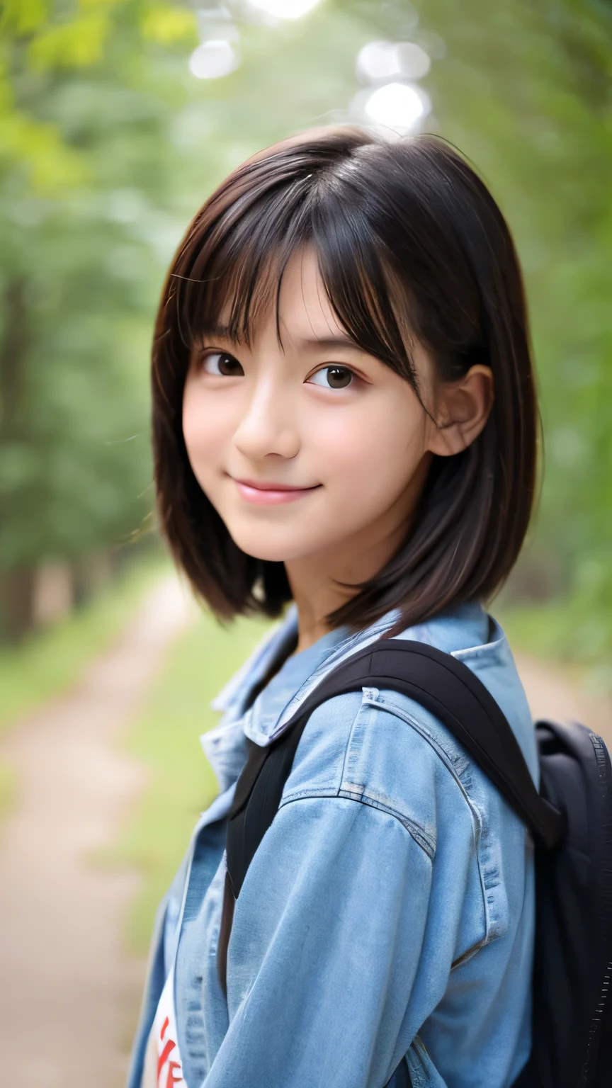 Female student Very cute Natural atmosphere boyish 16 years old Shortcuts