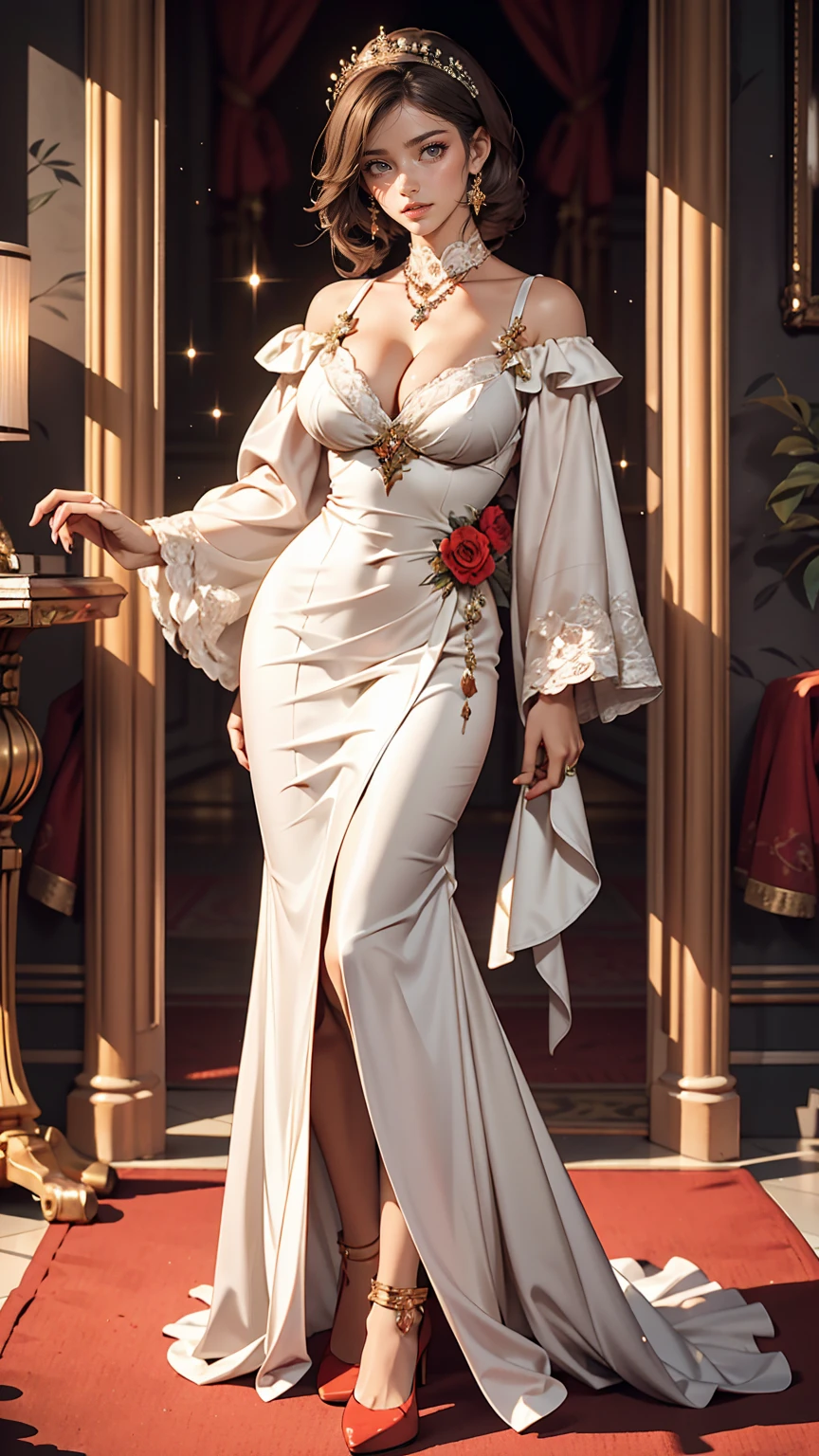 Full body photo of a mature woman of Royal Sister、Cleavage Emphasis