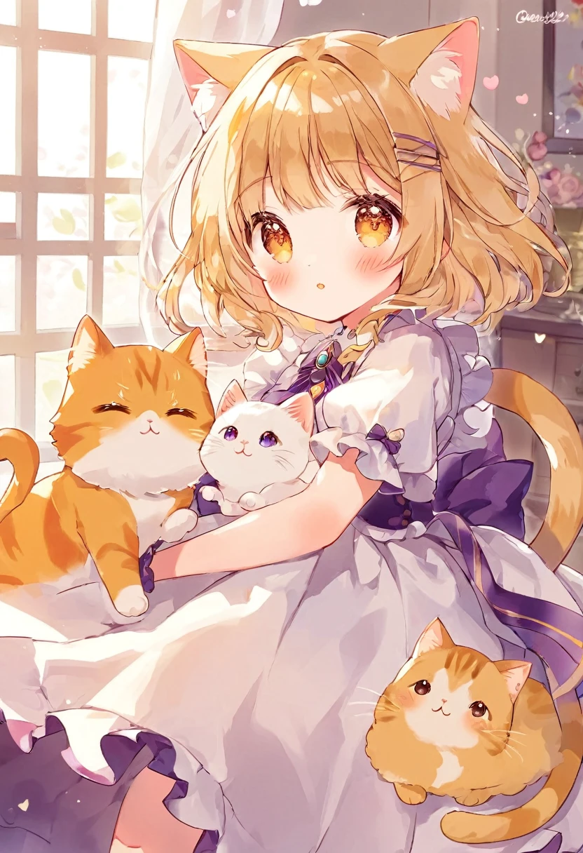 Lynette,Cute cat girl,Qiliangliang,The picture is beautiful,