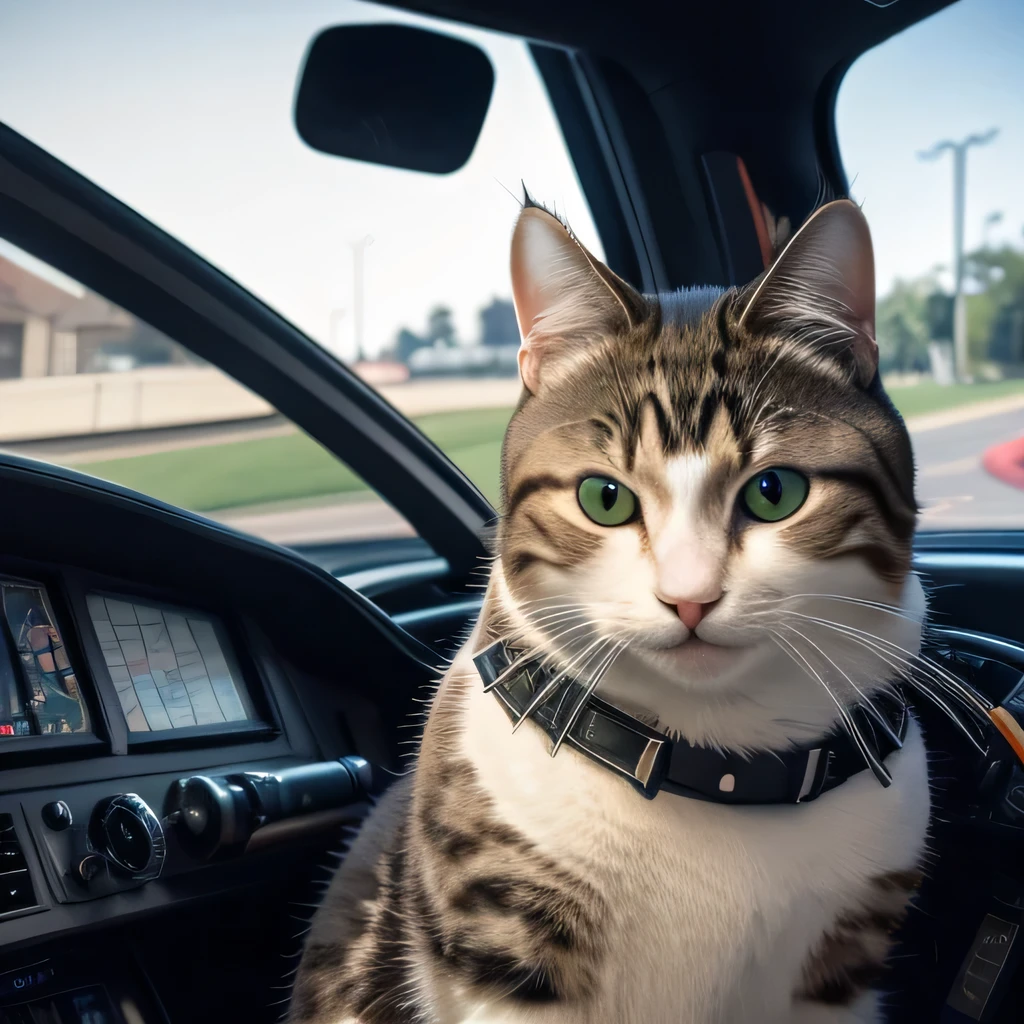 TOP quality,8K, masterpiece, (realistic:1.2), (cat:1.2), (cockpit:1.3),