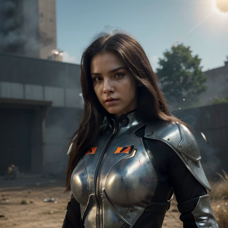(best quality,realistic,photorealistic:1.37),(4k,highres,masterpiece:1.2),ultra-detailed,professional,portrait,free fire character,sniper,beautiful detailed eyes,detailed lips,sharp focus,studio lighting,vivid colors,artistic rendering,game-inspired,stylized costume,fierce expression,confident pose,urban backdrop,weapon in hand,long hair,atmospheric lighting,strong and capable,intense gaze,lens flare,girl with attitude,high-tech goggles,grass and smoke particles,dynamic composition,fast-paced action,explosive effects,intense atmosphere,combat-ready,warrior spirit,action-packed,heroic stance,girl power