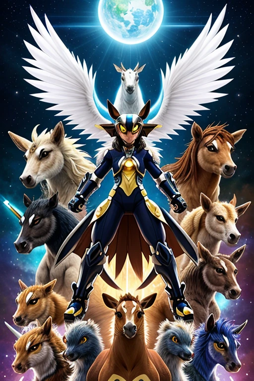 animal illustrations,mixed species,different kinds of animals,various species,diverse animals,digimon evolution,Ultimate Evolution,perfect body,ultimate body,horse,There is personification,digimon evolution,Ultimate Evolution,perfect body,ultimate body,UFO,有horse,There is personification