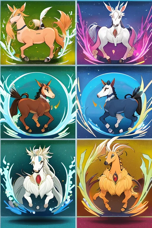 animal illustrations,mixed species,different kinds of animals,various species,diverse animals,digimon evolution，Ultimate Evolution，perfect body，ultimate body，horse，There is personification，digimon evolution，Ultimate Evolution，perfect body，ultimate body，UFO，有horse，There is personification