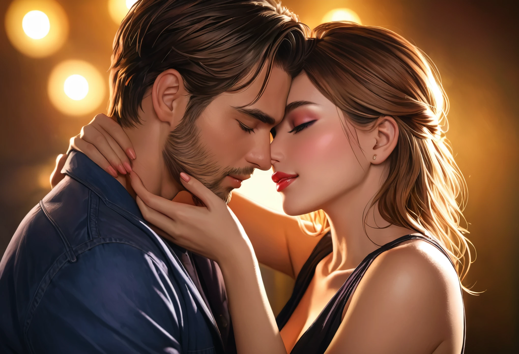 couple,body,portrait,detailed eyes,detailed lips,realistic,photo-realistic,highres,ultra-detailed,professional,studio lighting,vivid colors,romantic atmosphere,warmth,embrace,happiness,love,best quality,sharp focus,Xill