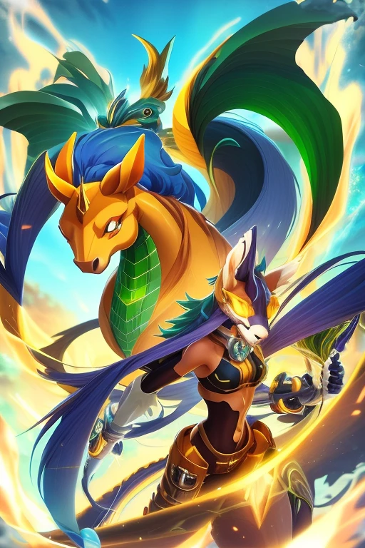 animal illustrations,mixed species,different kinds of animals,various species,diverse animals,digimon evolution，Ultimate Evolution，perfect body，ultimate body，horse，There is personification，digimon evolution，Ultimate Evolution，perfect body，ultimate body，UFO，有horse，There is personification
