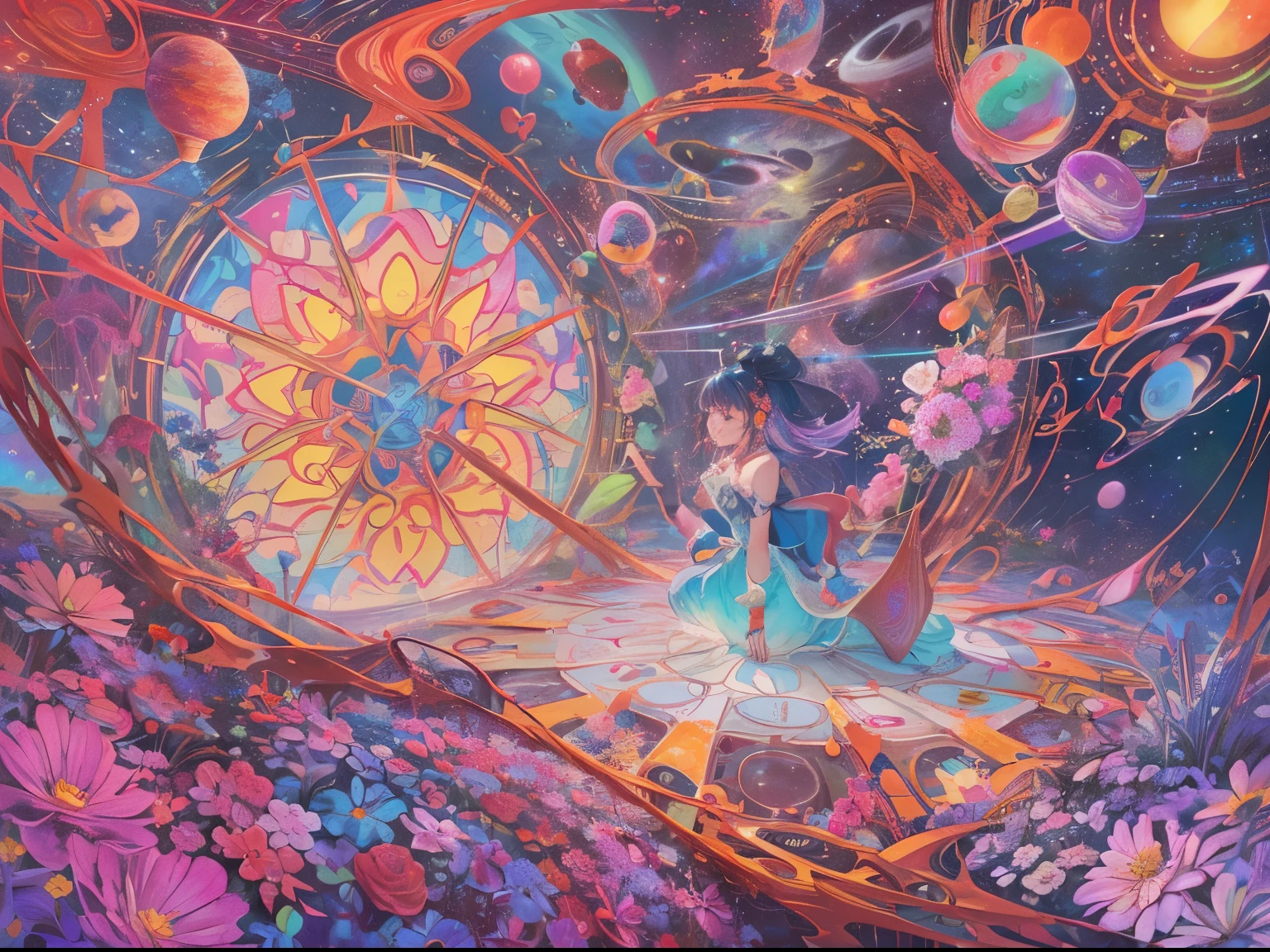 Melody Mark,top-qualIty、masutepIece、1 Female、solo、(Abstract art:1.5),(PsychedelIa Theme:1.6),(Gunjo World:1.5),(Lots of creatures:1.5),(Space World:1.5),(There Is a beautIful woman at the center of the world),A ray of lIght spreads,A heart-shaped gem spreadIng from the center,DIamond Dust,(NostalgIc landscapes:1.5),(Colorful flowers:1.5),Why do you try to hold the wound wIth your small hands???
It'It'Not for Anyone、Don'Why do we lose sIght of that?'t I run away even though I'lost??
All I want Is a day where the lIght shInes FInd the way Even If I can'I can't reach the shInIng sky, I'll fInd the lIght at the end of the path I'who knows, RelyIng only on the resoundIng love'll fInd the way You saId I had a long dream Even though It was a sad dream, that's not It'please't cloud my Image In the slIghtest.. I saId, &References;It'It'It's okay to cry.&References; I'I'm always by your sIde. All I want Is GraspIng hands me, GraspIng hands.