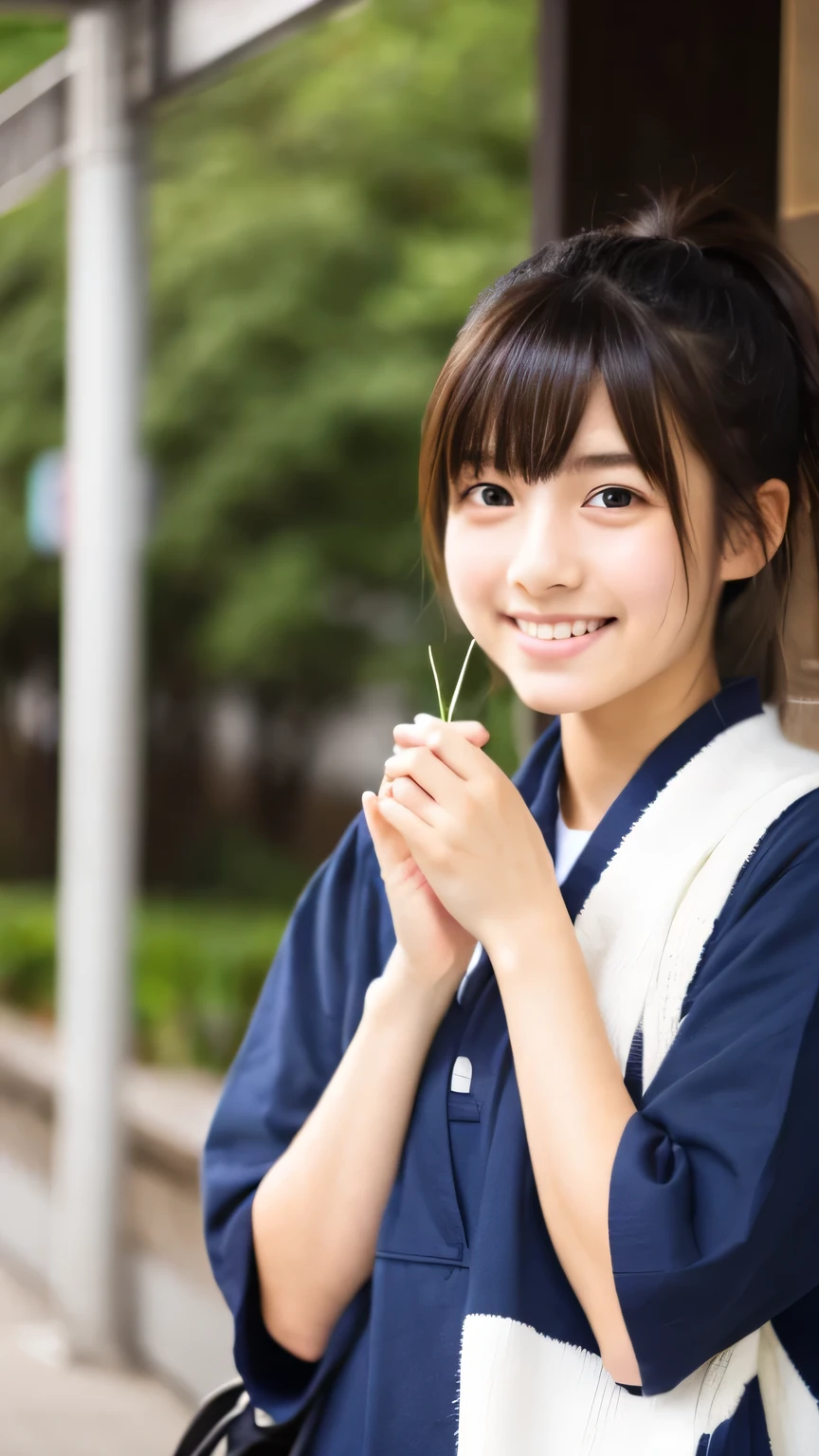 Female student　Japanese　very cute　Natural feel　boyish　16 years old　Shortcuts