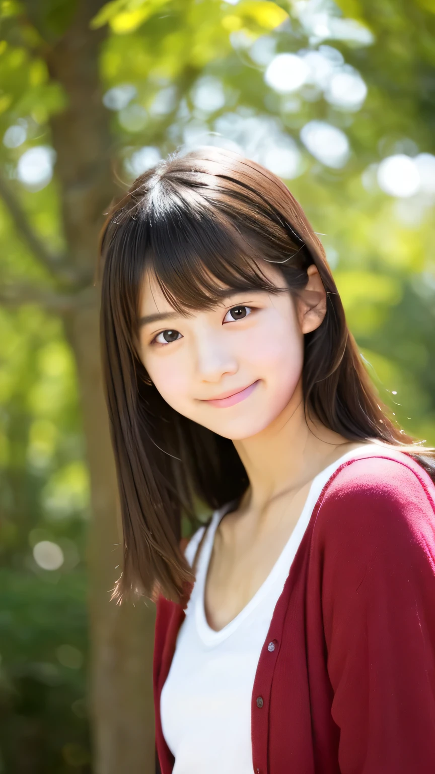 Female student Japanese very cute Natural feel boyish 16 years old Shortcuts sweets