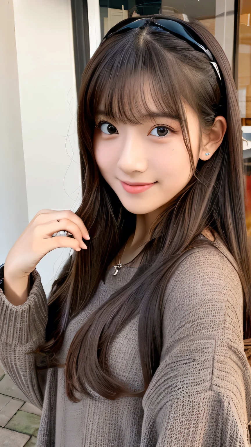 Female student Japanese very cute Natural feel boyish 16 years old Shortcuts sweets