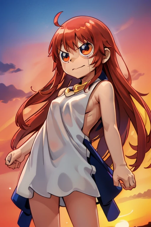 gender、girl、Small breasts、Long Hair、R-18、Completely naked、Red face、cute、
