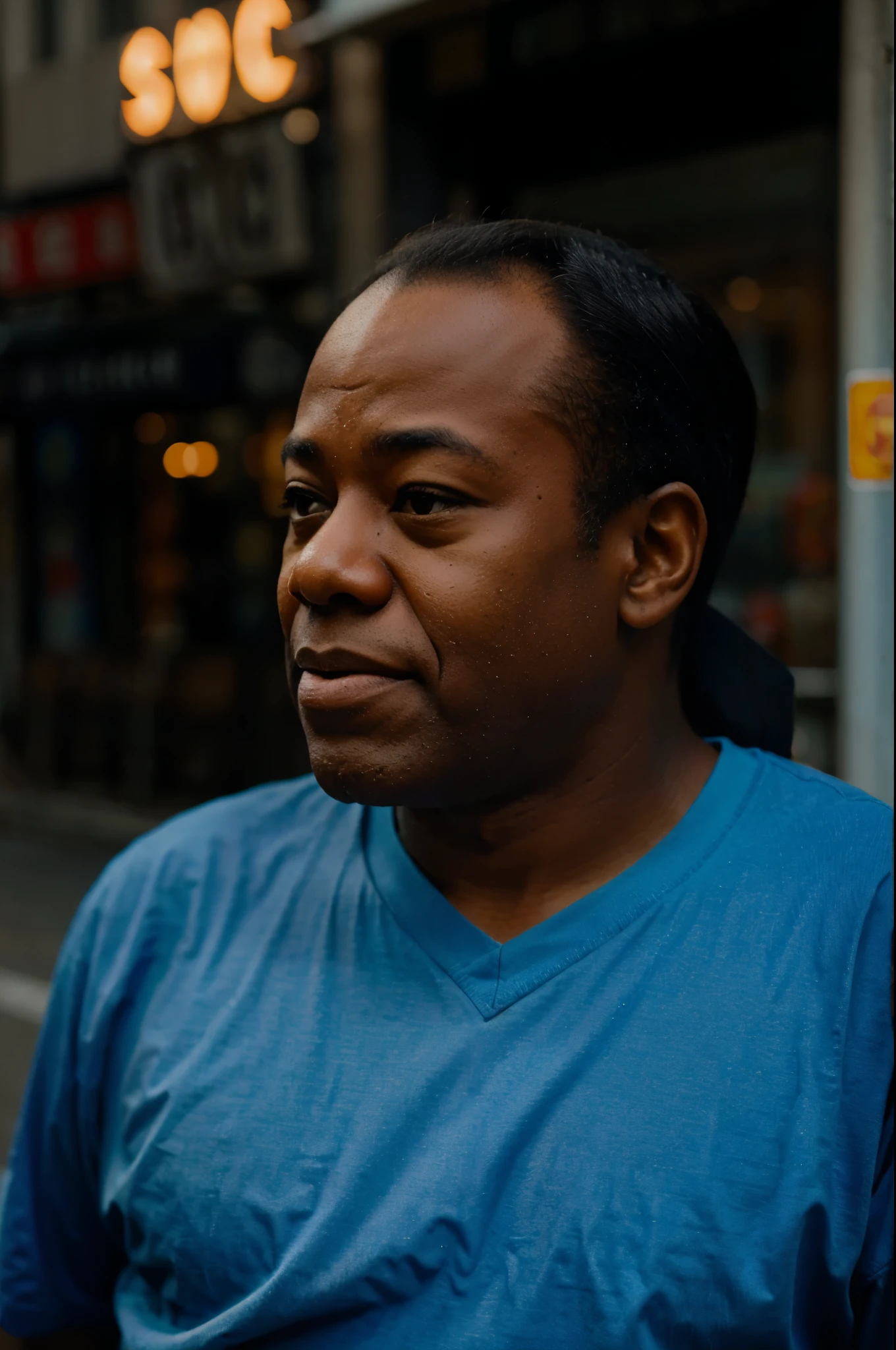 Louis Armstrong on the New York streets
