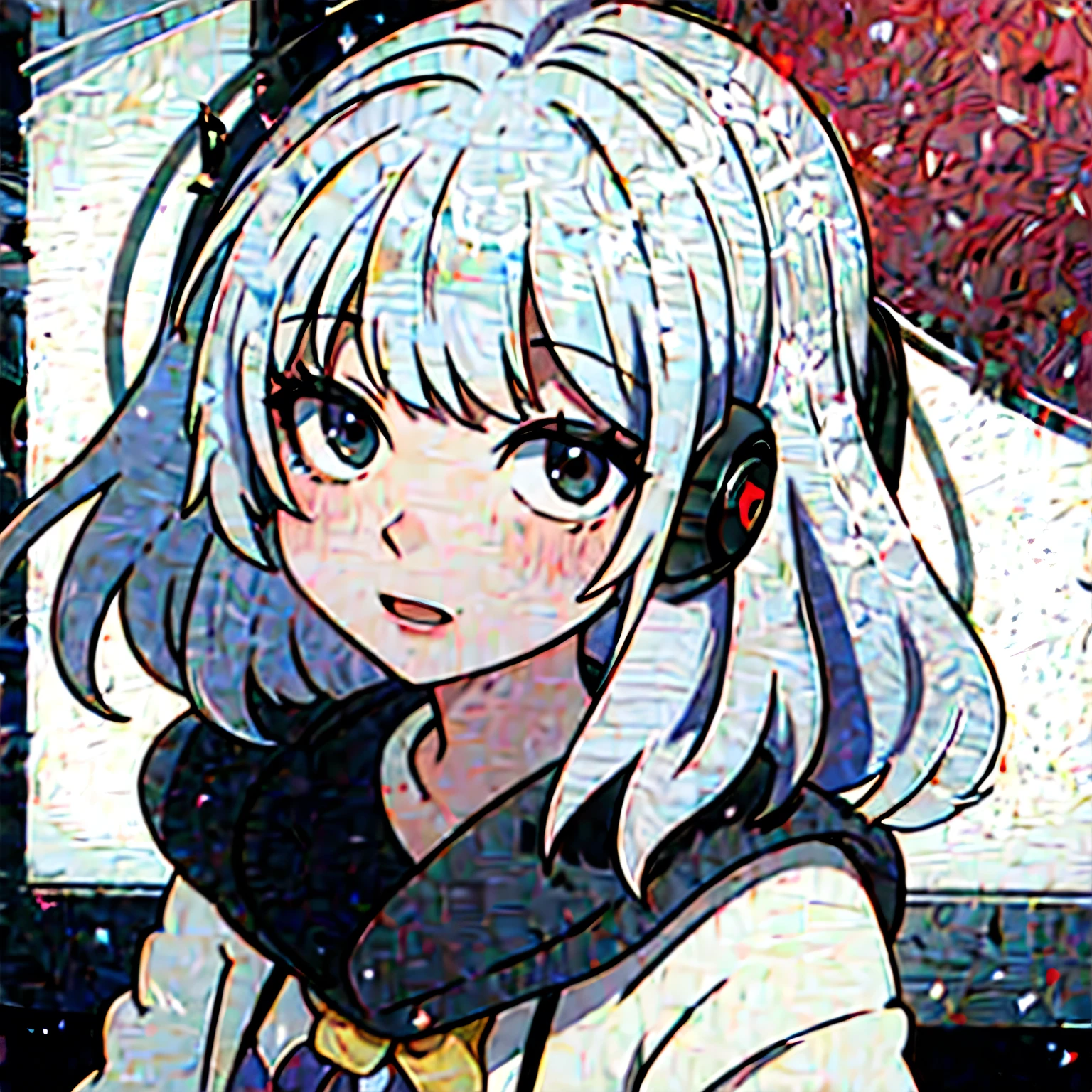Girl listening to music