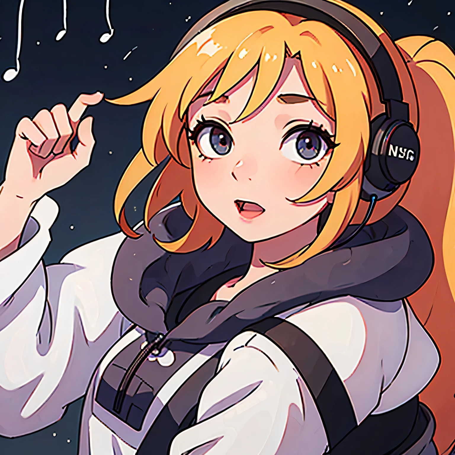 Girl listening to music